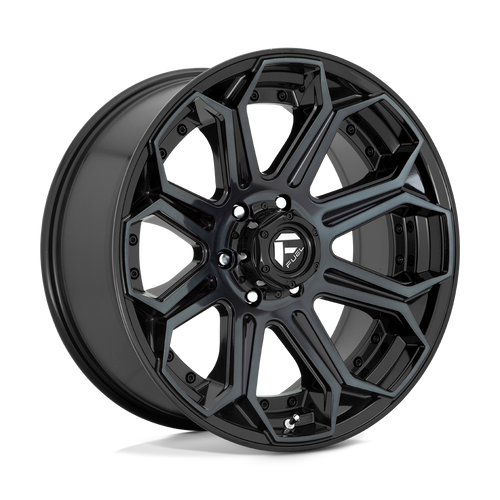 Fuel 1PC D704 SIEGE 5X127 18X9 -12 GLOSS MACHINED DOUBLE DARK TINT