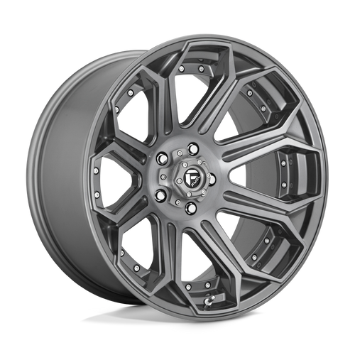 Fuel 1PC D705 SIEGE 5X127 20X10 -18 BRUSHED GUN METAL TINTED CLEAR