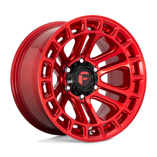 Fuel 1PC D719 HEATER 6X135 18X9 +1 CANDY RED MACHINED