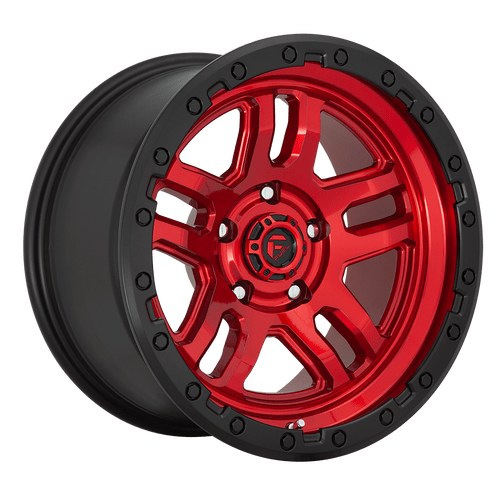 Fuel 1PC D732 AMMO 6X114.3 20X9 +1 CANDY RED BLACK BEAD RING