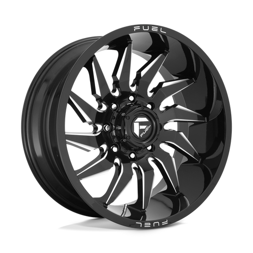 Fuel 1PC D744 SABER 6X139.7 20X10 -18 GLOSS BLACK MILLED