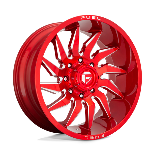 Fuel 1PC D745 SABER 6X139.7 22X12 -44 CANDY RED MILLED