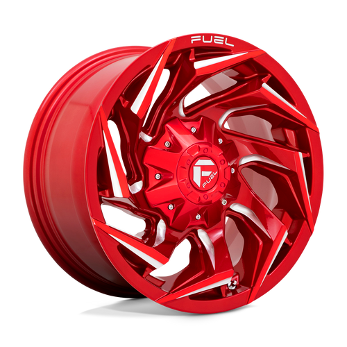 Fuel 1PC D754 REACTION 5X114.3/5X127 17X9 +1 CANDY RED MILLED