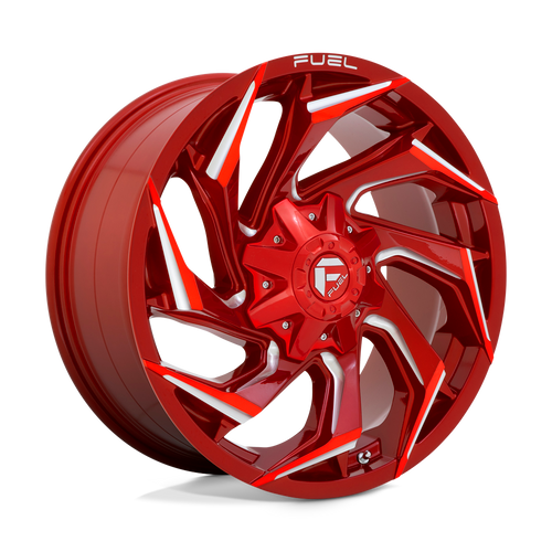 Fuel 1PC D754 REACTION 8X165.1 20X9 +20 CANDY RED MILLED