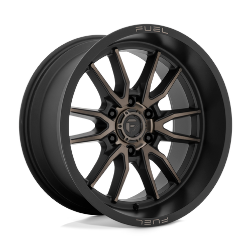 Fuel 1PC D762 CLASH 6X139.7 17X9 -12 MATTE BLACK DOUBLE DARK TINT