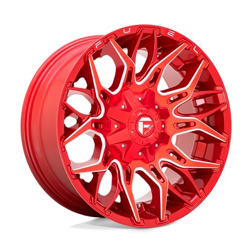 Fuel 1PC D771 TWITCH 8X170 20X10 -18 CANDY RED MILLED