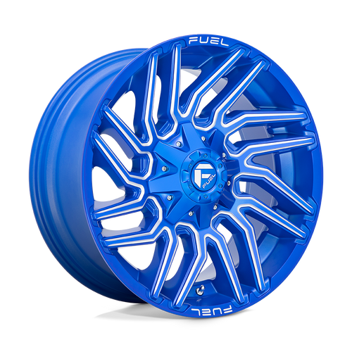 Fuel 1PC D774 TYPHOON 5X114.3/5X127 20X10 -18 ANODIZED BLUE MILLED