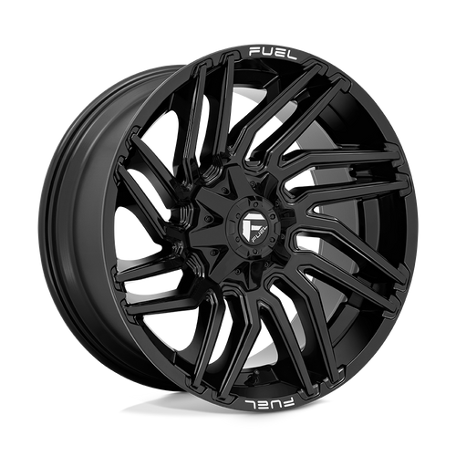 Fuel 1PC D776 TYPHOON 8X180 22X10 -18 GLOSS BLACK