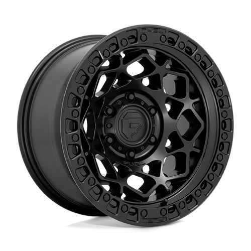 Fuel 1PC D786 UNIT 5X127 17X9 +1 MATTE BLACK WITH MATTE BLACK RING