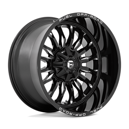 Fuel 1PC D795 ARC 5X114.3/5X127 22X12 -44 GLOSS BLACK MILLED