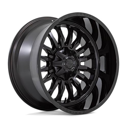 Fuel 1PC D796 ARC 6X135/6X139.7 22X12 -44 MATTE BLACK WITH GLOSS BLACK LIP