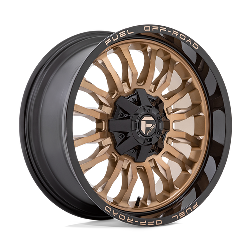 Fuel 1PC D797 ARC 8X165.1 20X10 -18 PLATINUM BRONZE WITH BLACK LIP