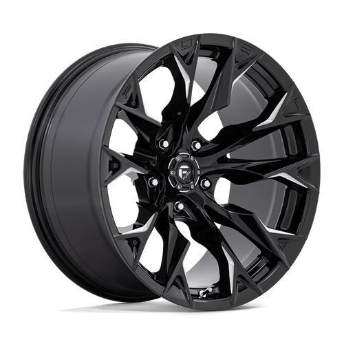 Fuel 1PC D803 FLAME 5X139.7 20X10 -18 GLOSS BLACK MILLED