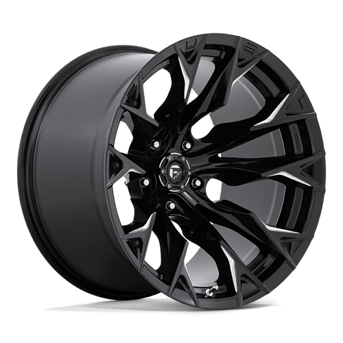 Fuel 1PC D803 FLAME 5X139.7 20X12 -44 GLOSS BLACK MILLED