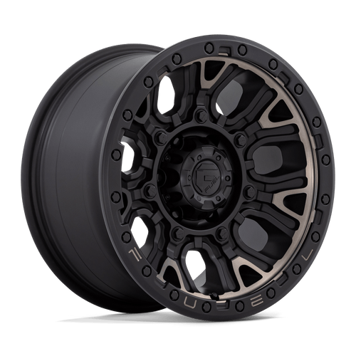 Fuel 1PC D824 TRACTION 6X120 17X9 +1 MATTE BLACK WITH DOUBLE DARK TINT