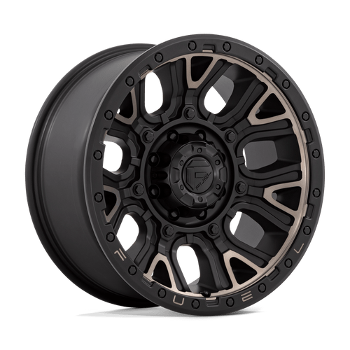 Fuel 1PC D824 TRACTION 8X180 20X9 +1 MATTE BLACK WITH DOUBLE DARK TINT