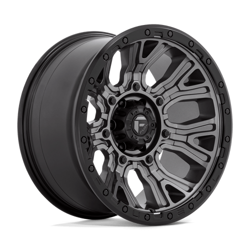 Fuel 1PC D825 TRACTION 6X139.7 20X10 -18 MATTE GUNMETAL WITH BLACK RING