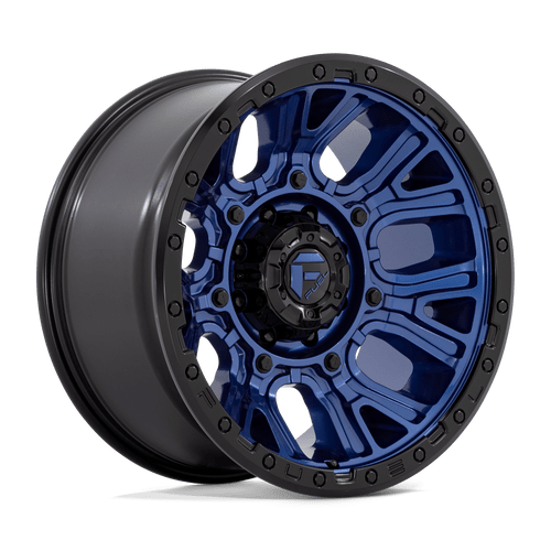 Fuel 1PC D827 TRACTION 8X165.1 20X10 -18 DARK BLUE WITH BLACK RING