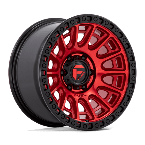 Fuel 1PC D834 CYCLE 6X135 17X8.5 +25 CANDY RED WITH BLACK RING