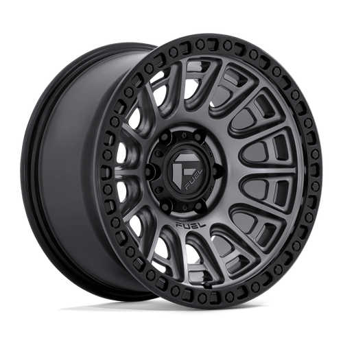 Fuel 1PC D835 CYCLE 6X120 17X8.5 +34 MATTE GUNMETAL WITH BLACK RING