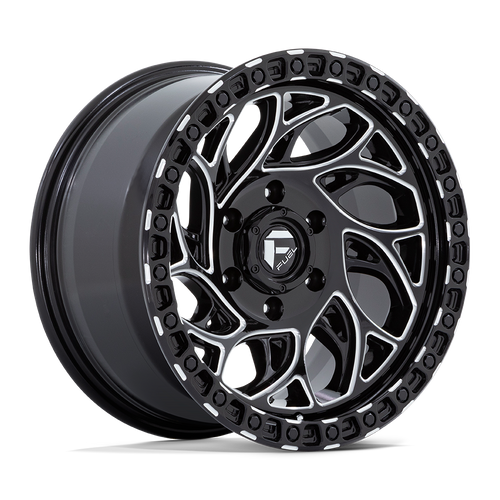 Fuel 1PC D840 RUNNER OR 6X139.7 15X10 -43 GLOSS BLACK MILLED