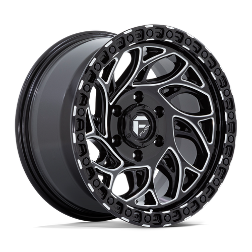 Fuel 1PC D840 RUNNER OR 6X114.3 17X9 +1 GLOSS BLACK MILLED