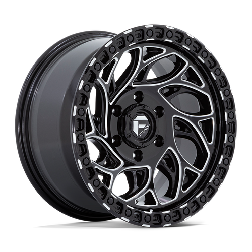 Fuel 1PC D840 RUNNER OR 5X150 18X9 -12 GLOSS BLACK MILLED