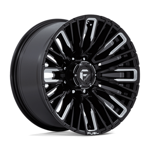 Fuel 1PC D849 REBAR 8X180 20X10 -18 GLOSS BLACK MILLED