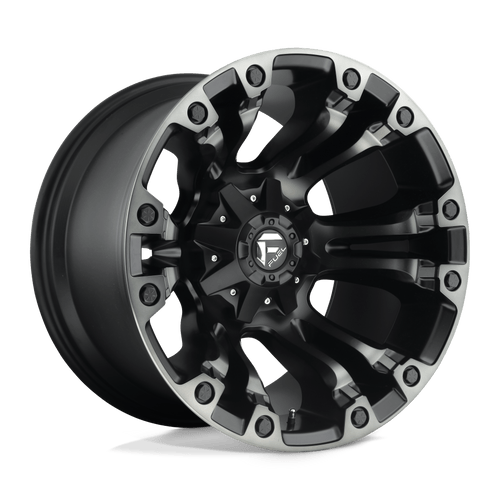 Fuel 1PC D851 VAPOR 5X114.3/5X127 17X9 +1 MATTE BLACK GRAY TINT