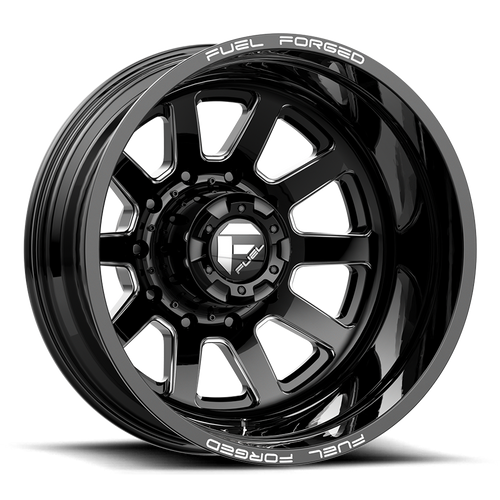 Fuel Mono DE09 FF09D 10X225 24X8.25 -200 MATTE BLACK MILLED