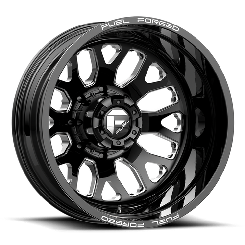 Fuel Mono DE19 FF19D 8X165.1 24X8.25 -240 GLOSS BLACK MILLED