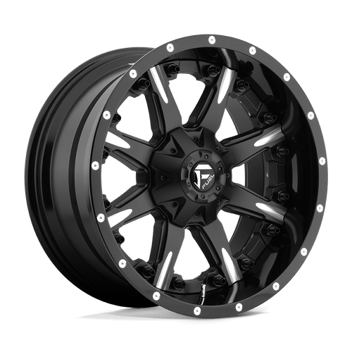 Fuel 2PC D251 NUTZ 8X180 20X10 -19 MATTE BLACK MILLED