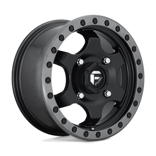 Fuel UTV D639 GATLING 4X156 15X7 +55 MATTE BLACK GUN METAL RING