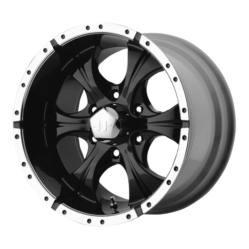 Helo HE791 MAXX 5X127 15X8 -12 GLOSS BLACK MACHINED