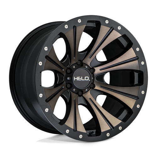 Helo HE901 8X170 20X12 -44 SATIN BLACK DARK TINT