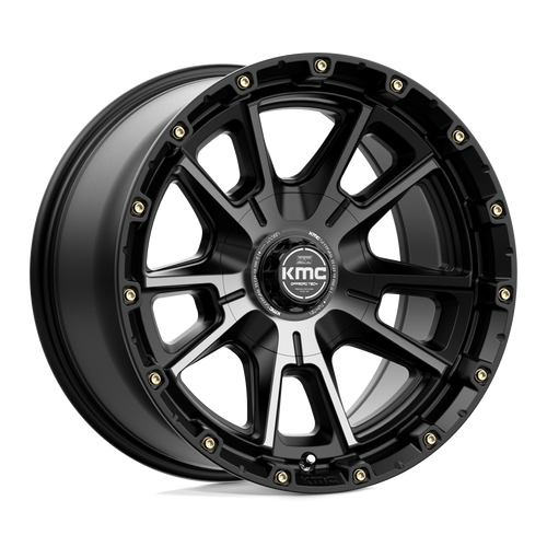 KMC KM100 SYNC 5X127/5X139.7 20X9 +0 SATIN BLACK WITH GRAY TINT