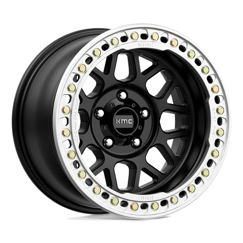 KMC KM235 GRENADE CRAWL BEADLOCK BLANK 17X8.5 +0 SATIN BLACK