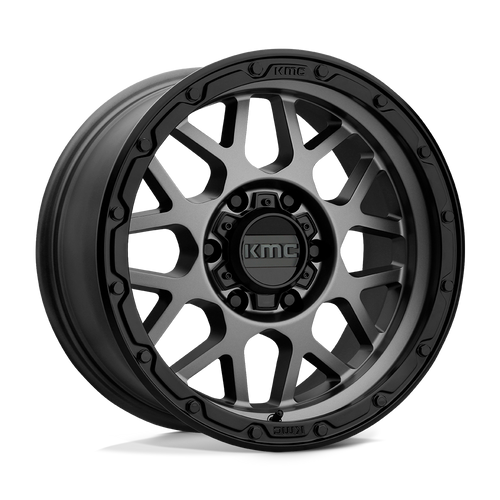 KMC KM535 GRENADE OFF-ROAD 5X127 17X8.5 +0 MATTE GRAY MATTE BLACK LIP