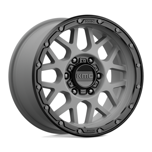 KMC KM535 GRENADE OFF-ROAD 6X135 17X9 +18 MATTE GRAY MATTE BLACK LIP