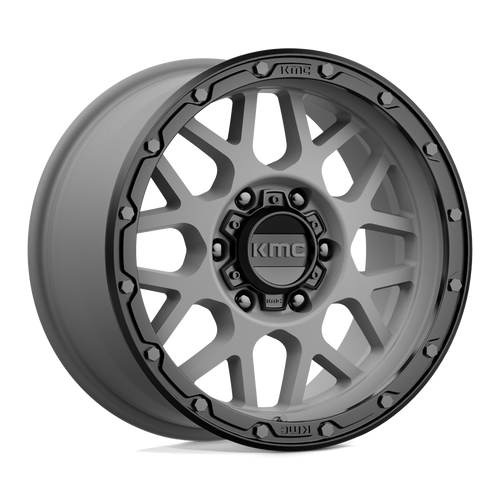 KMC KM535 GRENADE OFF-ROAD 6X139.7 17X9 +18 MATTE GRAY MATTE BLACK LIP