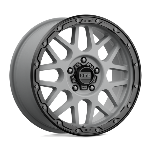 KMC KM535 GRENADE OFF-ROAD 5X120 18X8.5 +35 MATTE GRAY MATTE BLACK LIP