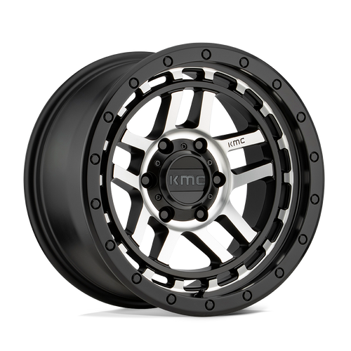 KMC KM540 RECON 6X120 17X8.5 +18 SATIN BLACK MACHINED