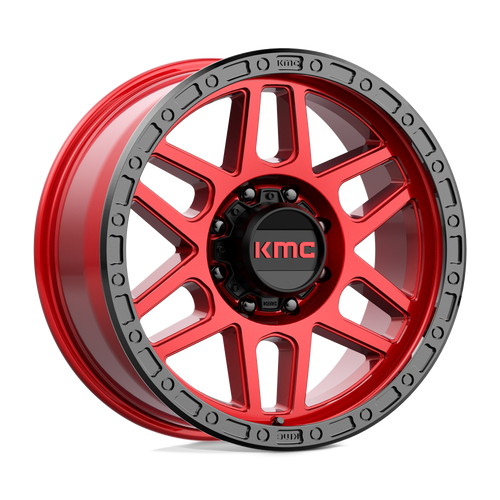 KMC KM544 MESA 8X180 20X9 +0 CANDY RED WITH BLACK LIP