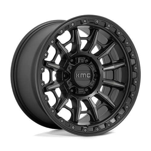 KMC KM547 CARNAGE 6X139.7 16X8 +0 SATIN BLACK WITH GRAY TINT