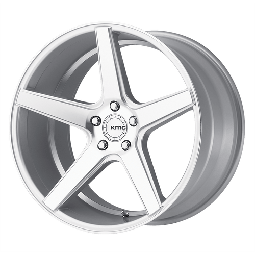 KMC KM685 DISTRICT 5X112 20X10.5 +35 SILVER MACHINED