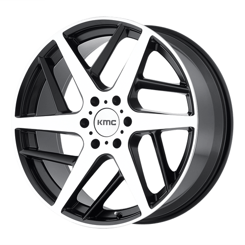 KMC KM699 TWO FACE 5X114.3 22X9 +35 SATIN BLACK WITH MACHINED FACE