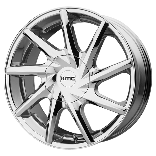 KMC KM705 BURST BLANK 22X9 +15 CHROME