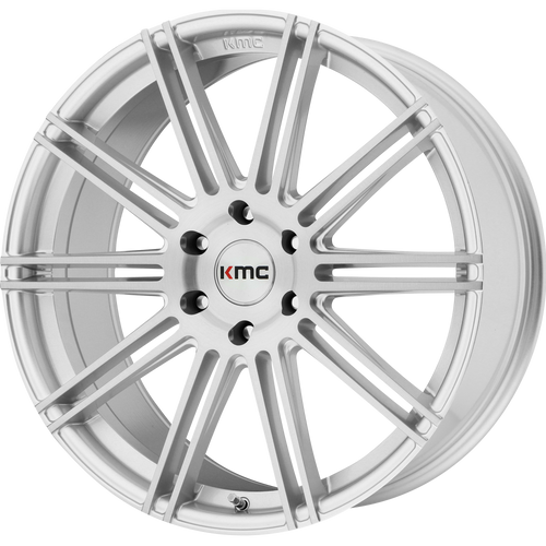 KMC KM707 CHANNEL 6X120 22X9.5 +30 BRUSHED SILVER