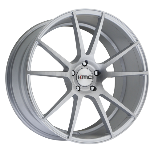 KMC KM709 FLUX 5X120 20X8.5 +25 BRUSHED SILVER