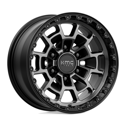 KMC KM718 SUMMIT 6X139.7 17X8.5 +0 SATIN BLACK WITH GRAY TINT